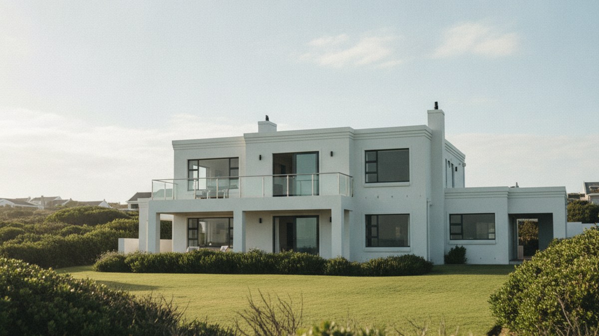 Residential estate property in Somerset West with balconies facing False Bay